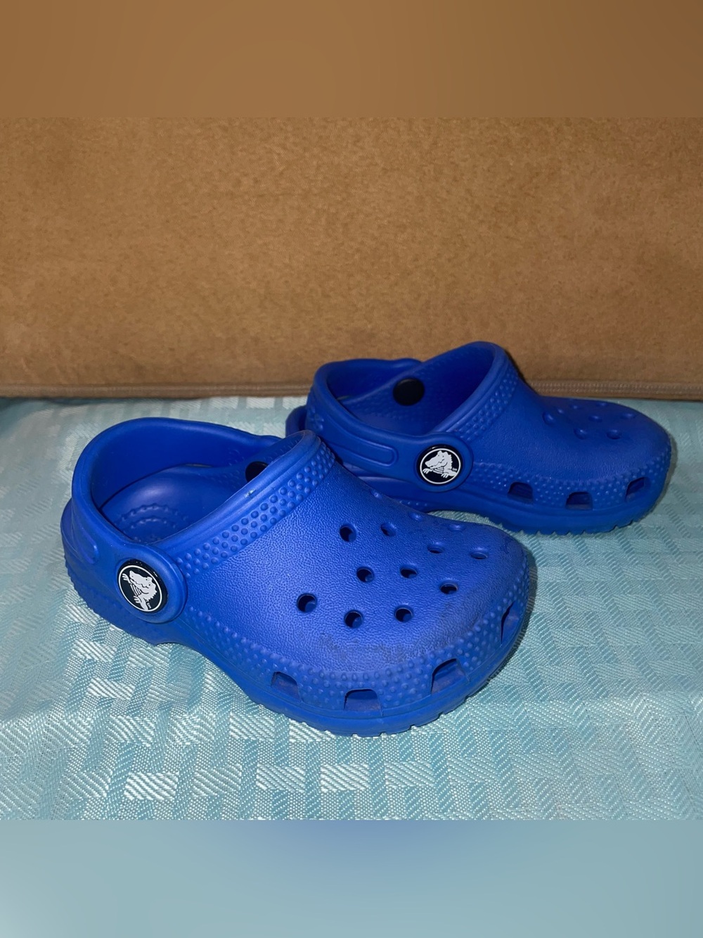 Crocs Toddler Classic Clog blue bolt size 5 toddler